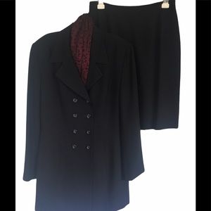 KASPER ASL suit, black, size 10